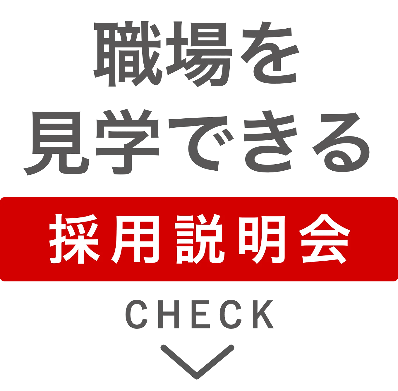 職場を見学できる！　採用説明会 実施中！